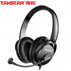 得胜（TAKSTAR）TS-450 动圈式立体声专业录音耳机 头戴式音乐耳机 音乐后期制作 黑色
