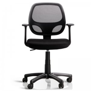 得力（deli）4900 办公椅人体工程靠背办公椅/电脑椅/职员椅/椅子 家用网布可升降转椅